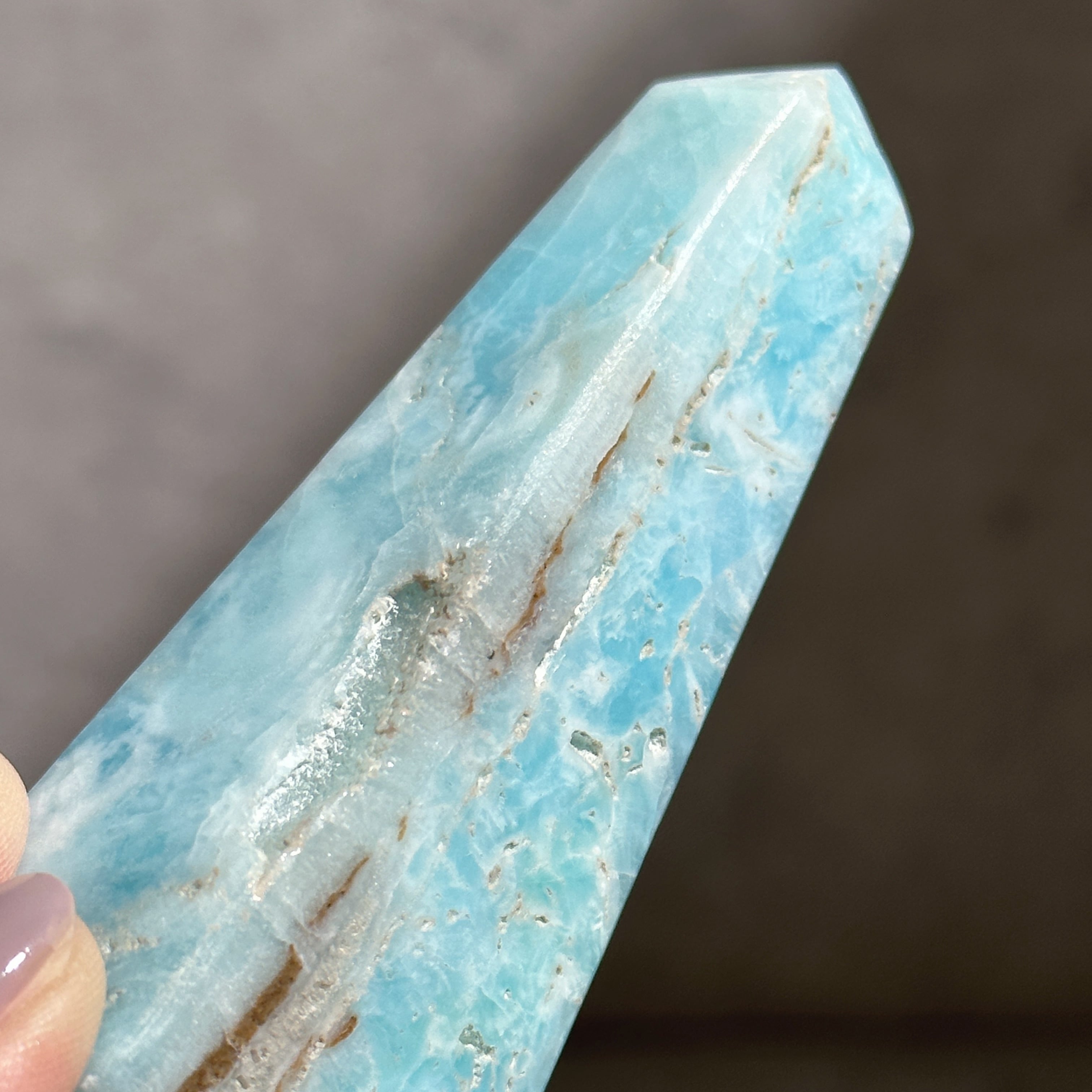 高品質】ブルーアラゴナイト タワー22◇Blue Aragonite◇天然石・鉱物