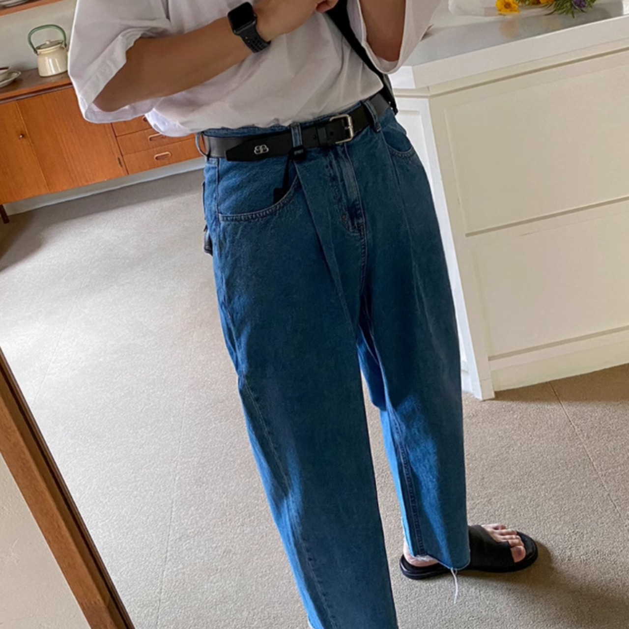 カットオフルーズデニム　0656