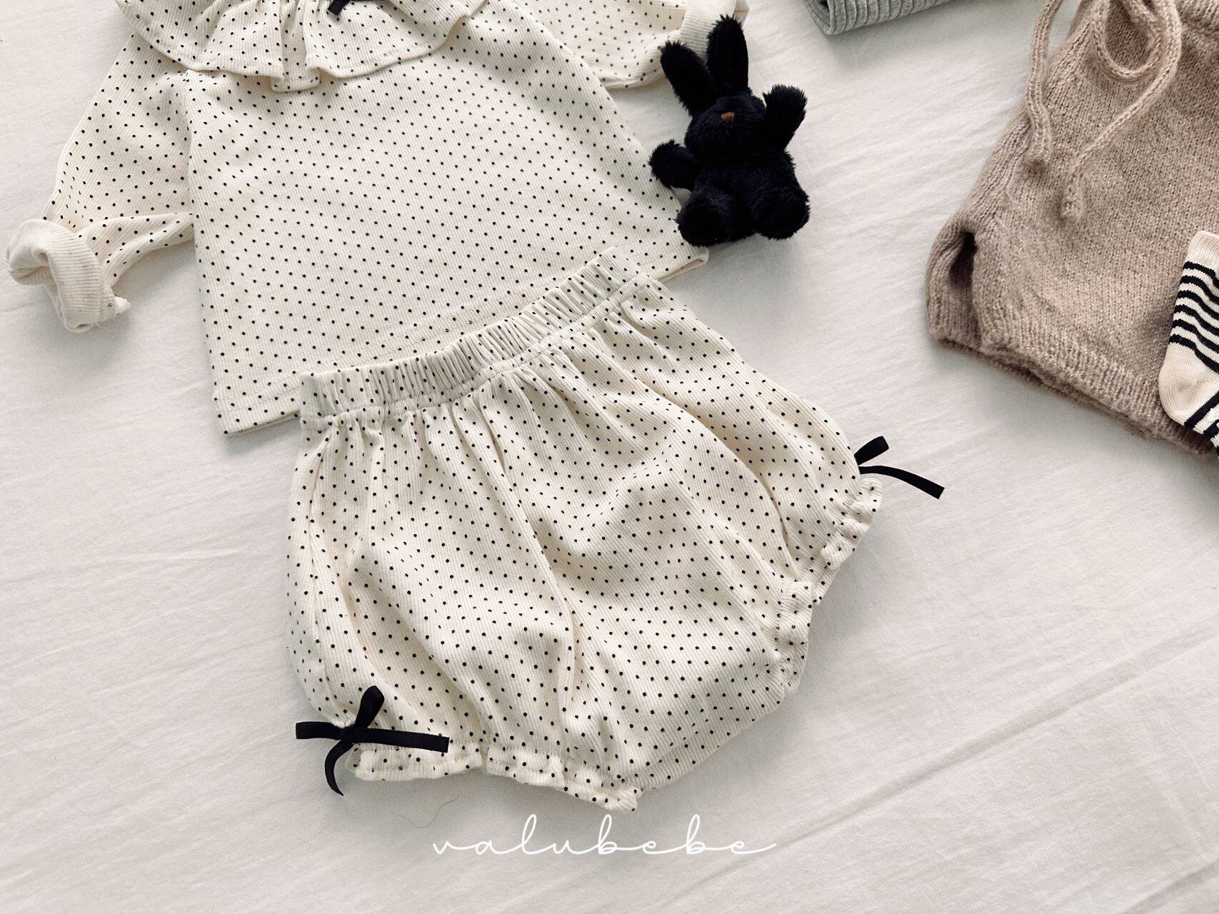 即納⌇ドット柄 リボン ブルマ