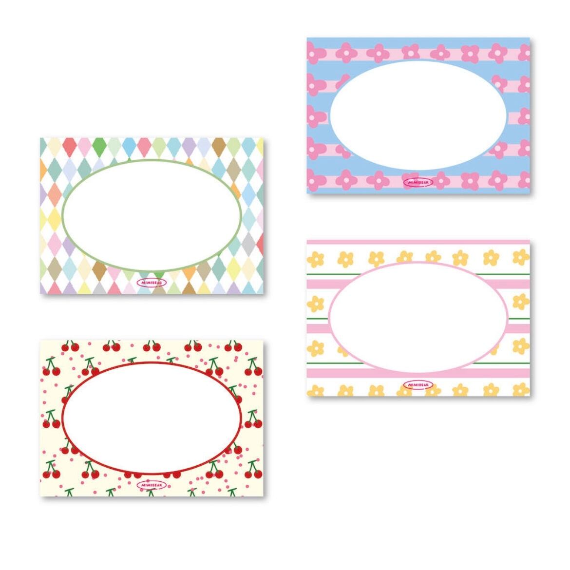 MIMIBEAR 〔lovely pattern memo set 〕