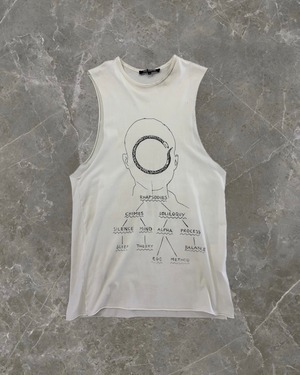 "RAFSIMONS 04SS" graphic tank top