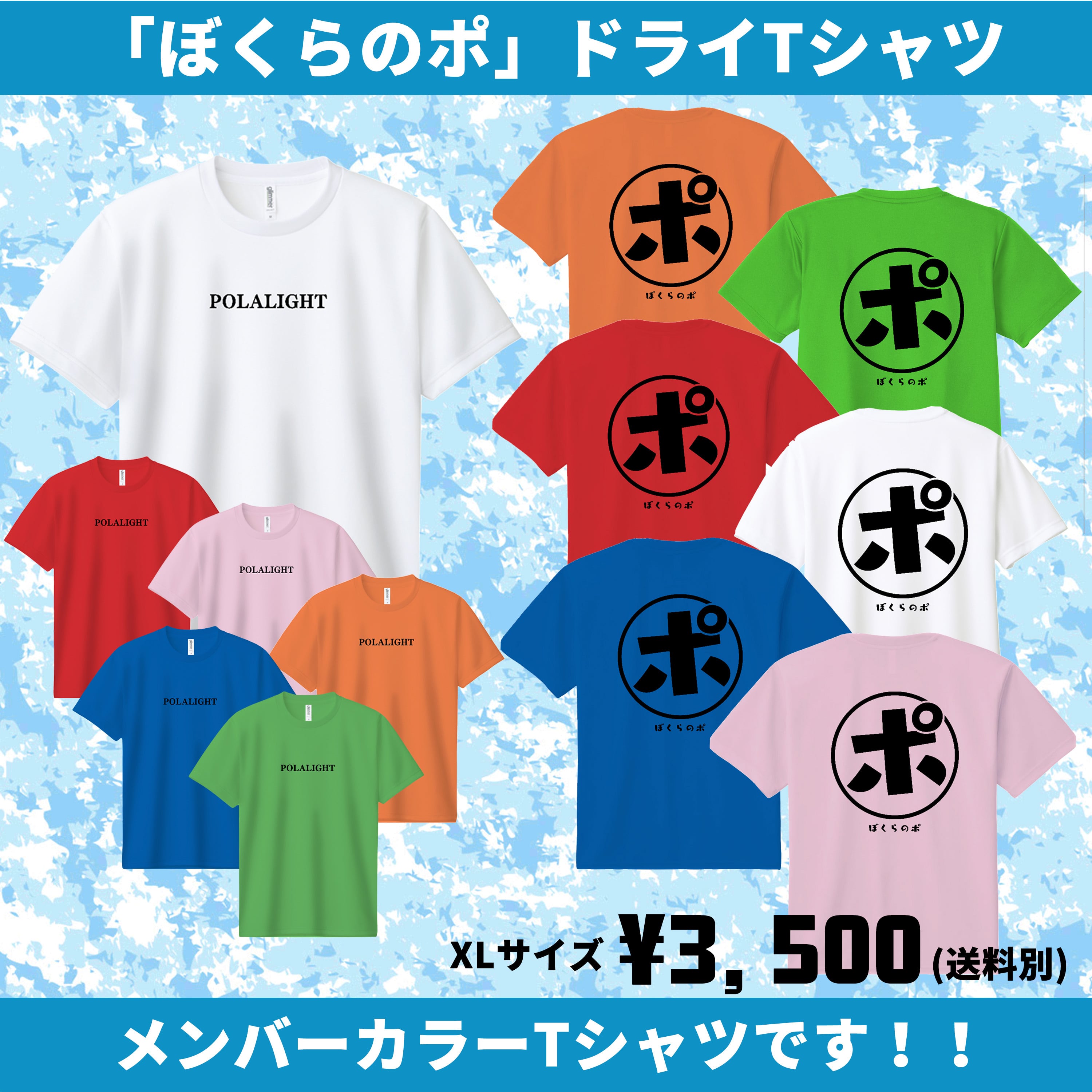 Tシャツ 22枚まとめ売り ユーズド美品多数 ほぼLサイズ ぼくらのポ】ドライTシャツ【XLサイズ】 | ポラライト公式通販
