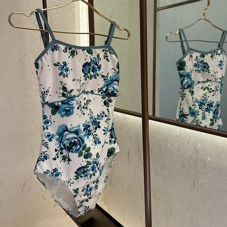 2柄展開】キャミソールレオタード 花柄レオタード バレエ | be grlow