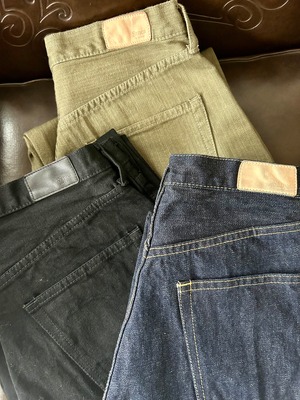 【SANCA UNISEX】SLATE DENIM BLACK WIDE FIT