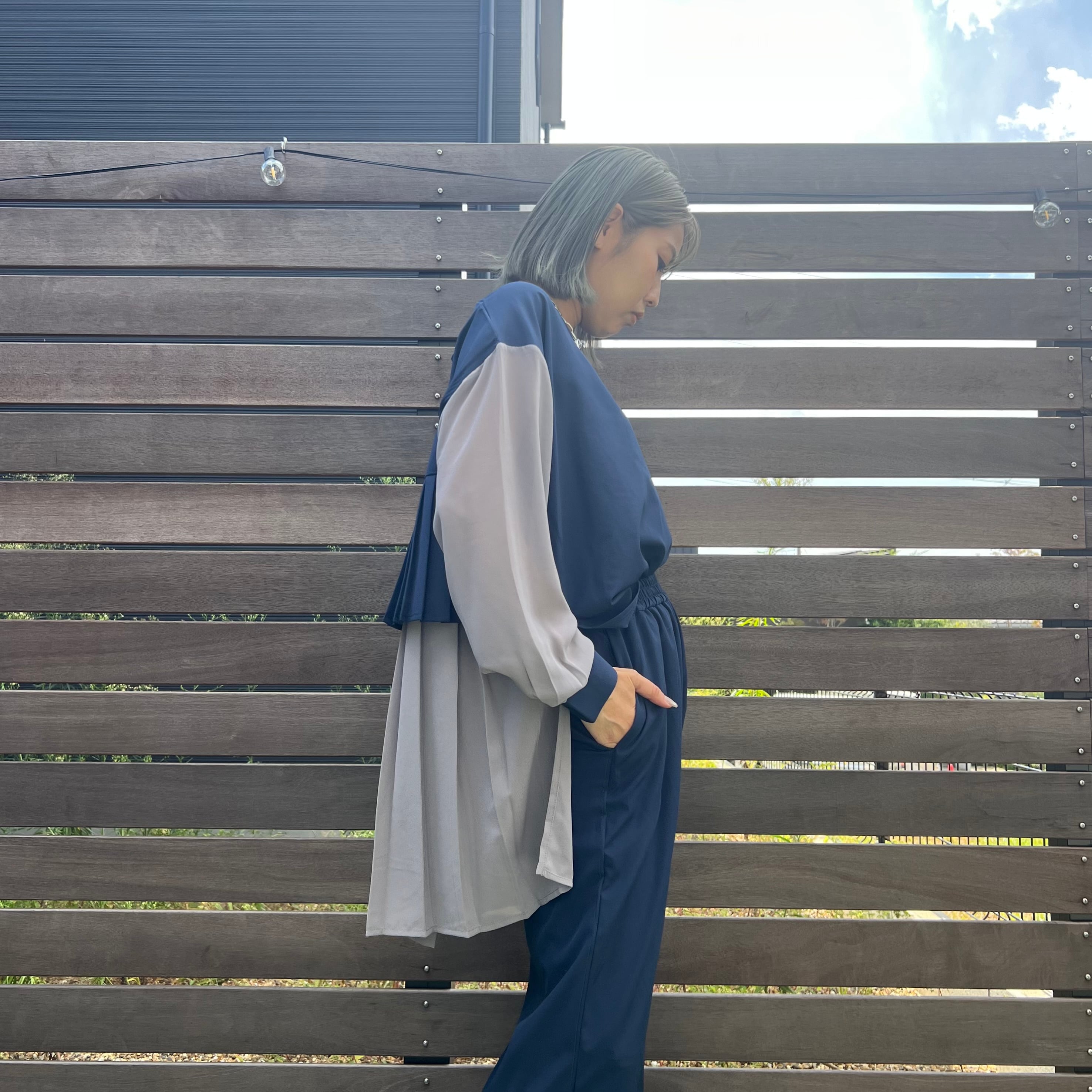 バックプリーツブラウス