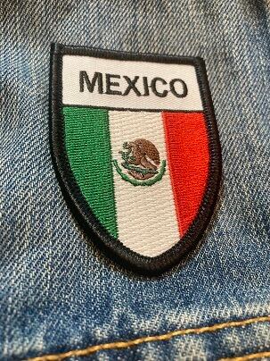 メキシコ国旗【ワッペン・アップリケ・パッチ】FD0679