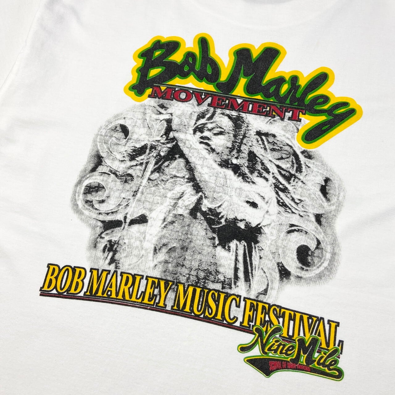 〜00年代 USA製 SOHK SCHOOL OF HARD KNOCKS BOB MARLEY MUSIC FESTIVAL プリントTシャツ  メンズ2XL 古着 バックプリント 両面プリント レゲエ HIP-HOP ヒップホップ ストリート 00s ビンテージ ヴィンテージ JAMAICA  ...