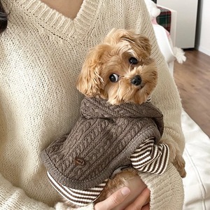 [予約] pound knit poncho  (2カラー)