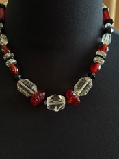 vintage contrast design necklace-5139-7