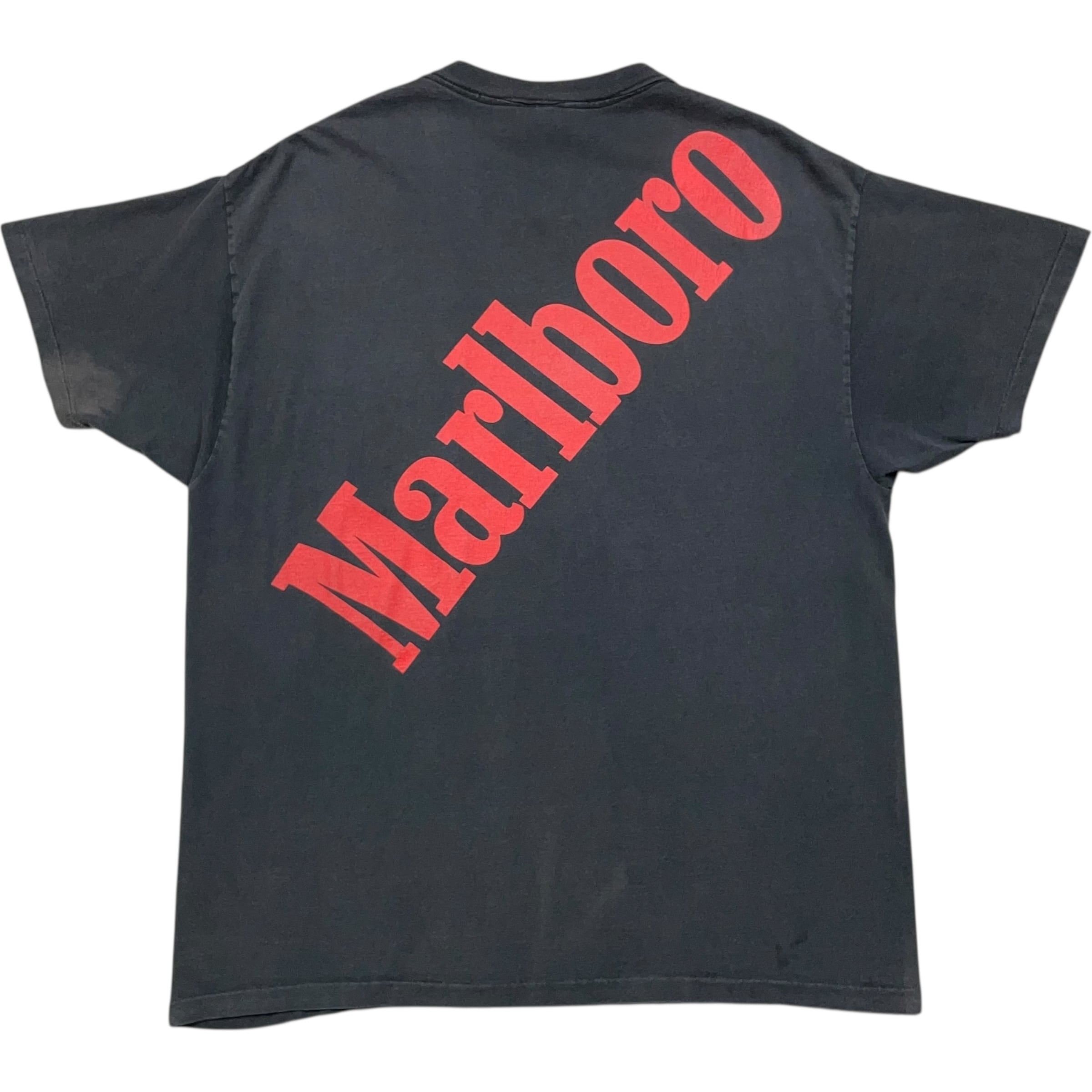 《XL》 DELTA デルタ Tシャツ 胸ポケット Marlboro マルボロ タバコ プリント ブラック USA製 90年代 vintage no.7975