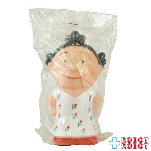 長谷川町子美術館 サザエさん サザエ ソフビ 貯金箱 未開封
