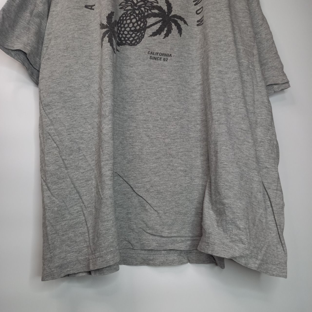 エゼキエル　クルーネック　プリントTシャツ　半袖　オーバーサイズ　グレー　XL