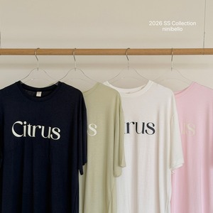[ninibello] ADULT) Citrus Short sleeve T-shirt / [니니벨로] ADULT)시트러스반팔티