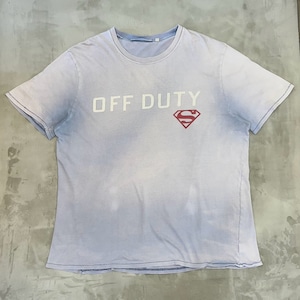 “OFF DUTY” Superman Faded T-shirt