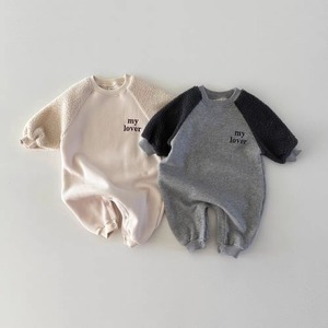 【BABY】カラーバリmy loverロンパース
