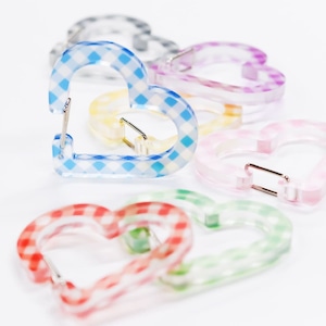 ハートカラビナ・ギンガム