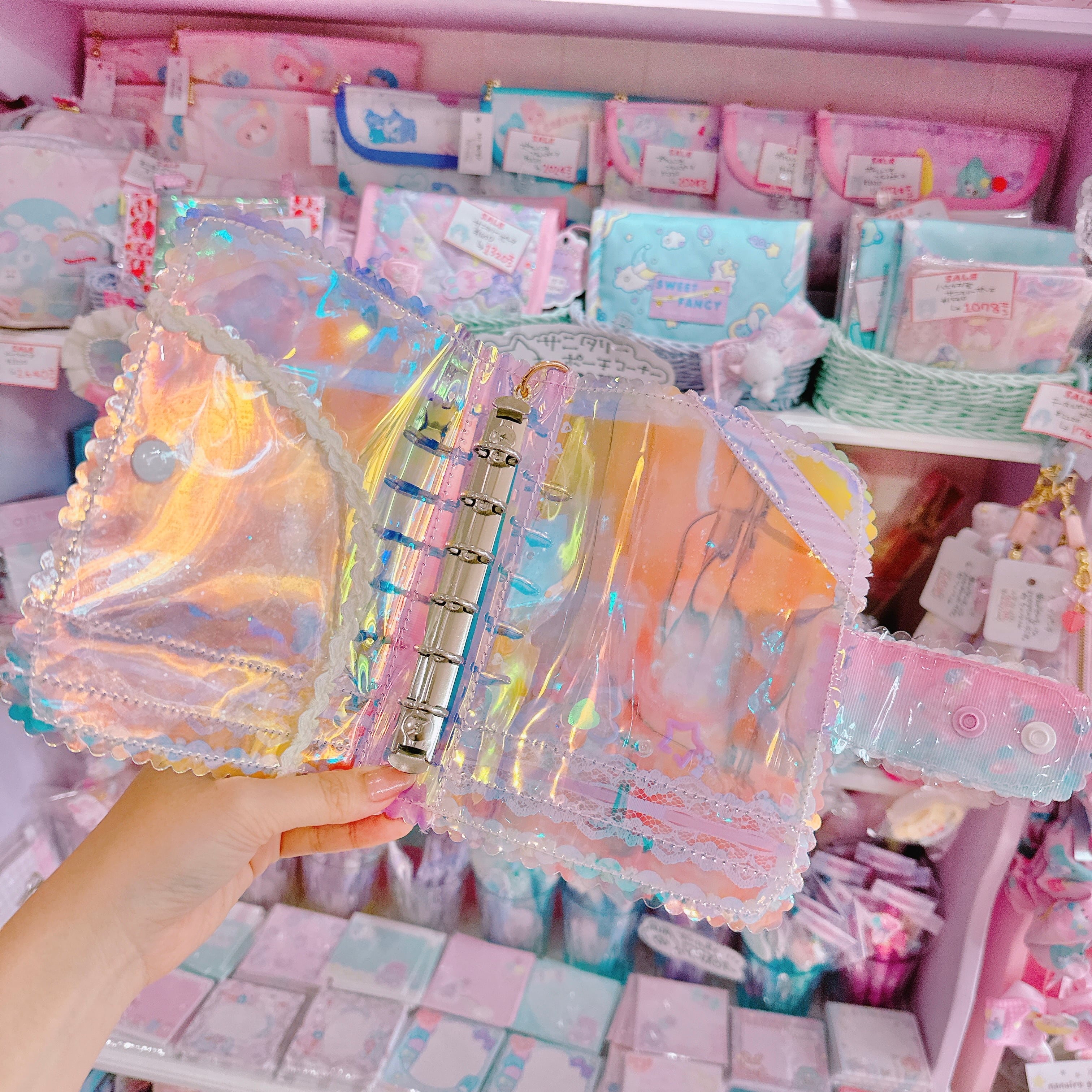 【K2】81-5キラキラA7シール帳（６穴）