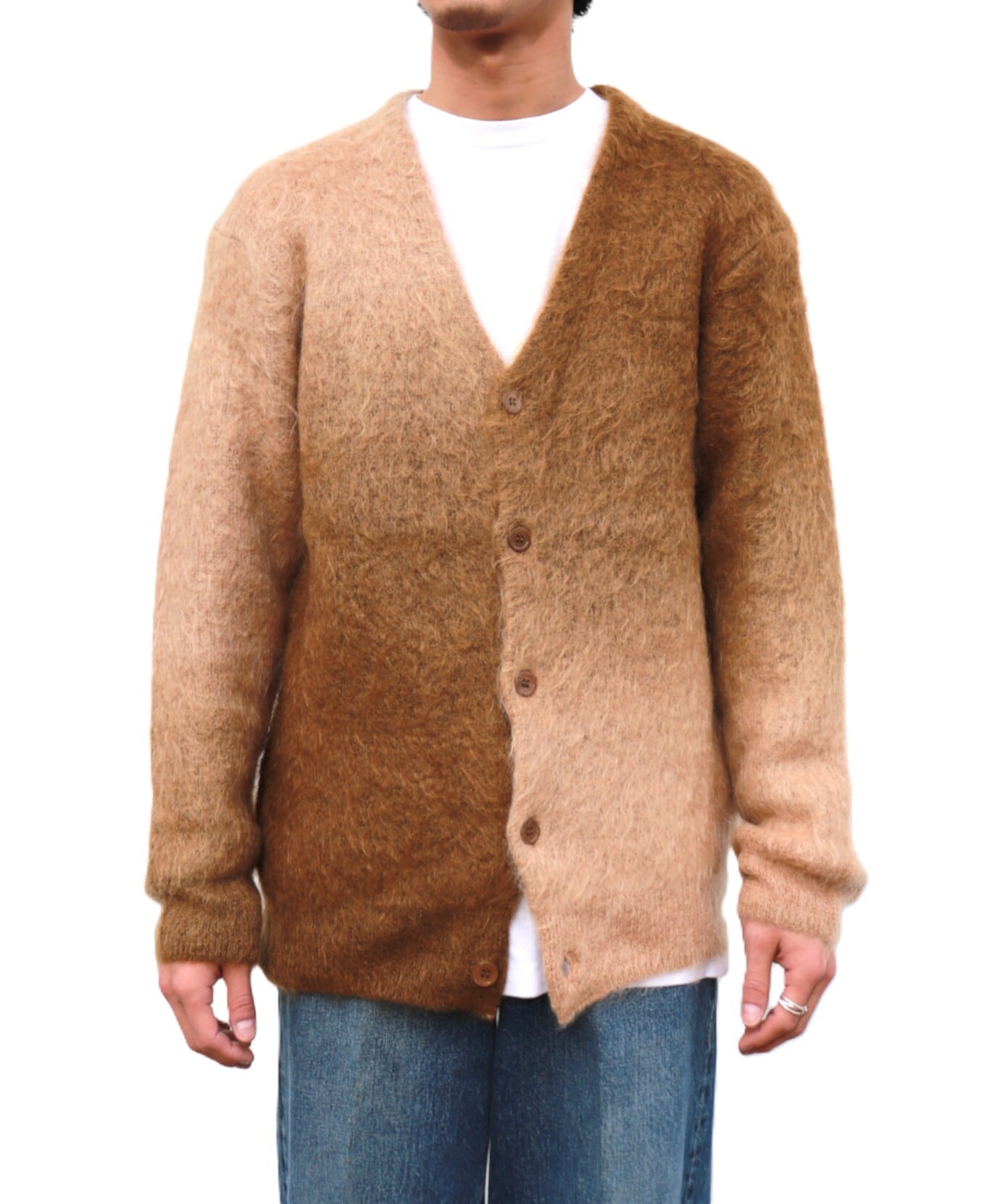 UNUSED / アンユーズド | 2022AW | モヘア ニット カーディガン | 1