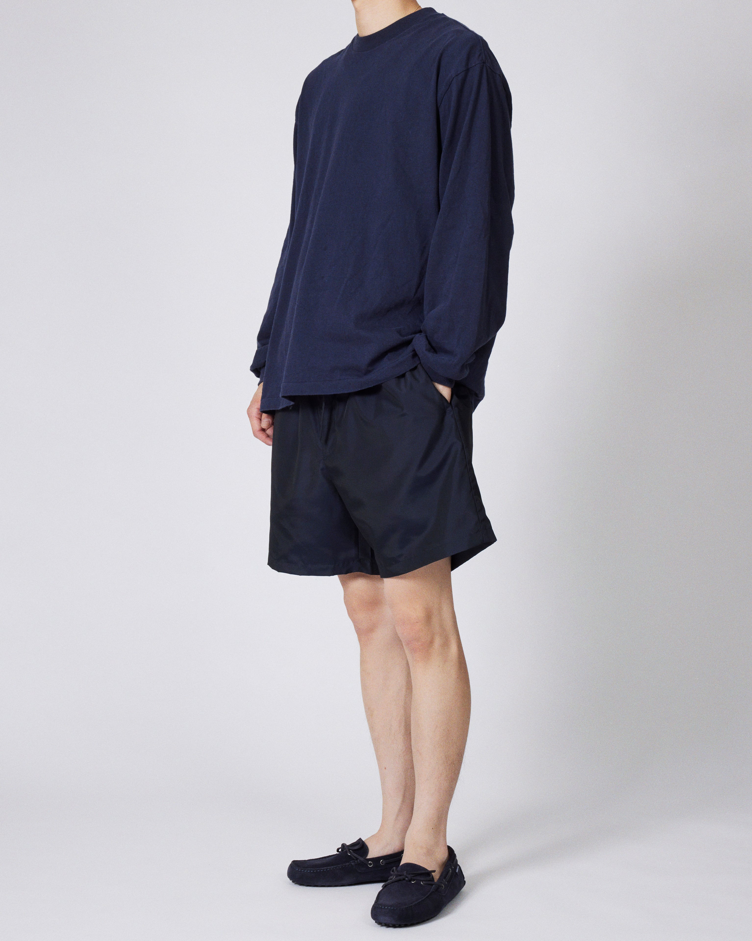 everyone nylon silk short pants (NAVY) | everyone