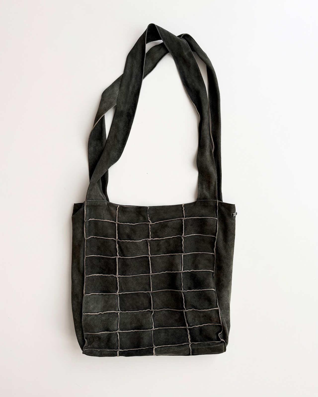 FW1999 CHANEL LEATHER CHOCO BAR SHOULDER BAG