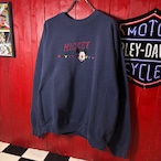 90s USA製 MICKEY UNLIMITED 刺繍ミッキー スウェット VELVASHEENボディ