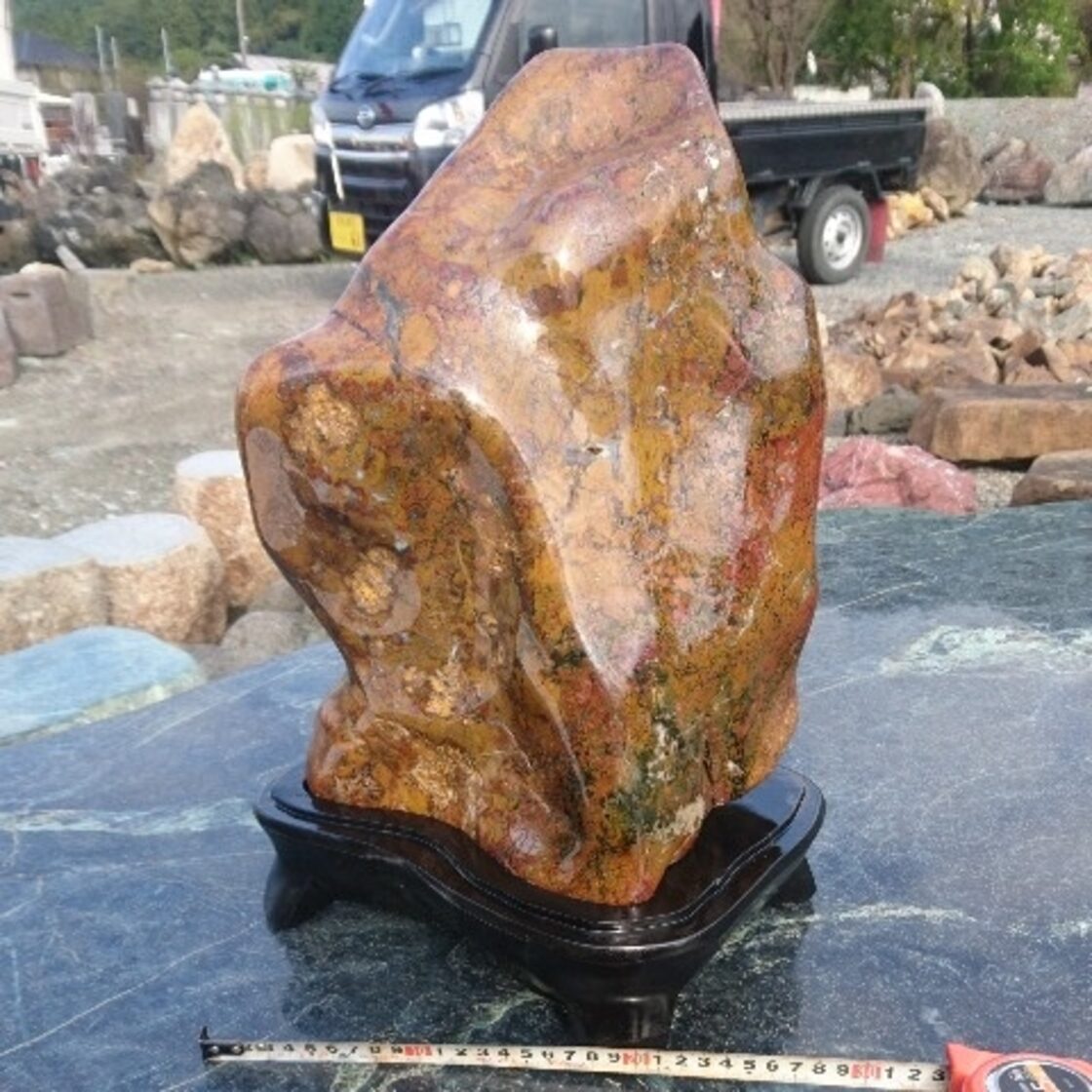 青森産 錦石21.4キロ 鑑賞石 原石 パワーストーン 鉱物 宝石 置物 