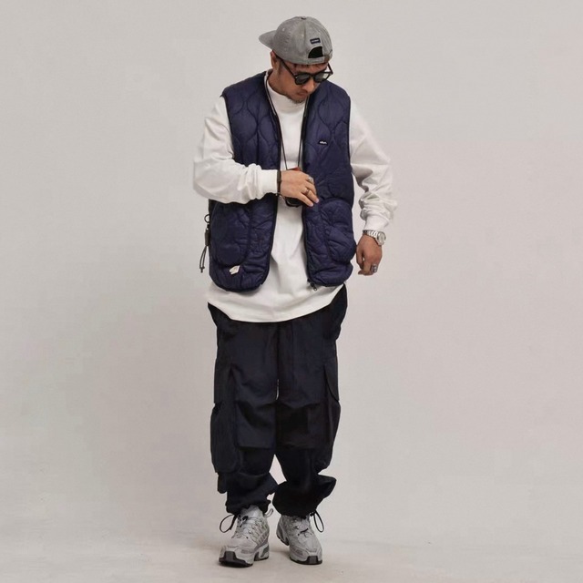 Quilted urban utility vest 1225