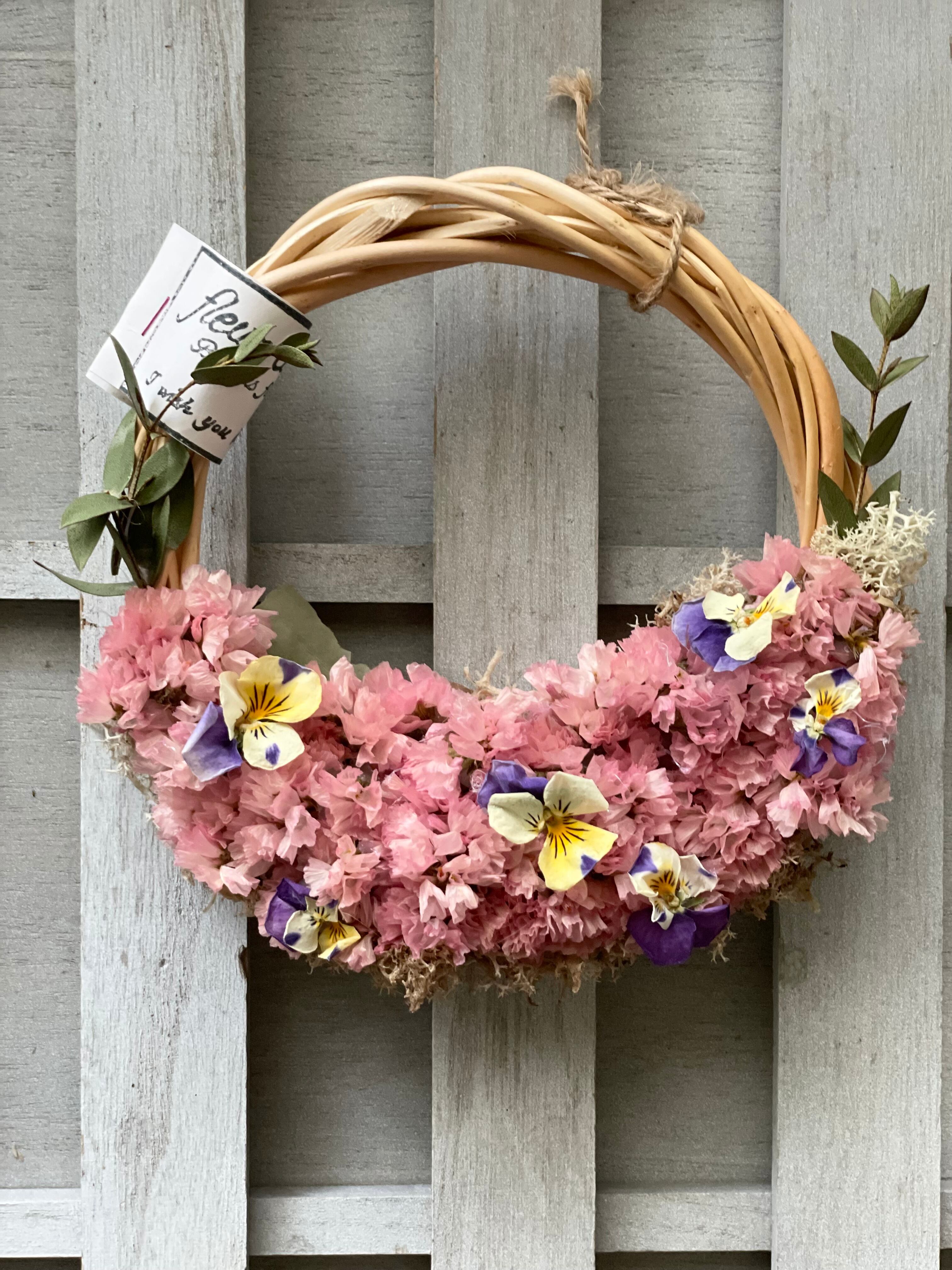 ドライフラワーリース◇◇flower spring◇◇◇ 