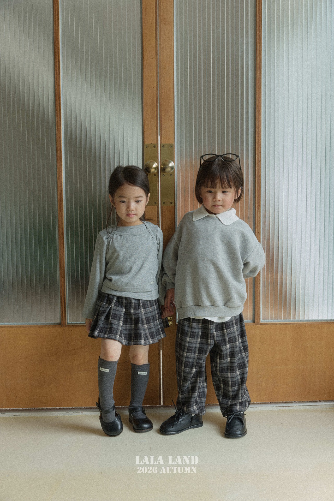 【取寄】LALALAND （Kids）ロールアッㇷ゚デニムパンツ｜秋服｜韓国子供服｜ 26/SM