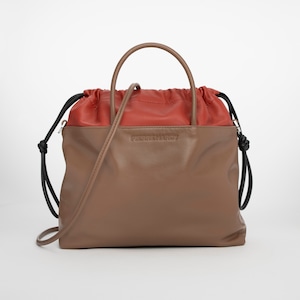 PIERRE HARDY TWIN BAG CAMEL RUST BLACK