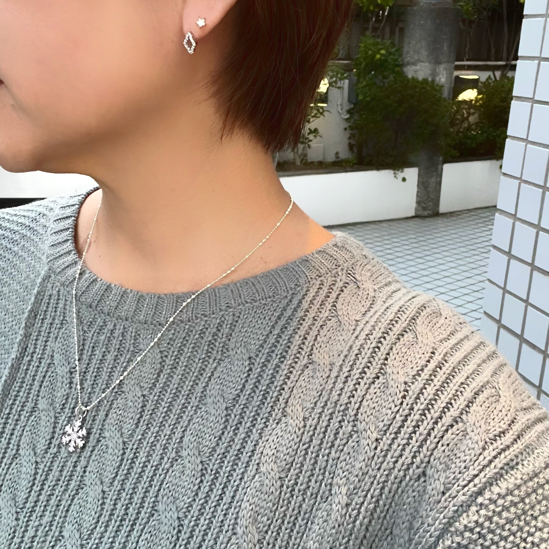 ジルコニア ひし形スタッド ピアス | 【公式通販】鎌倉のシルバー