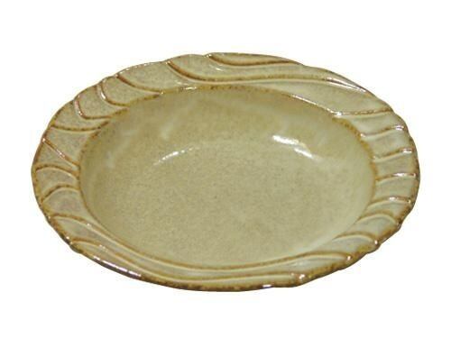 リーブル18㎝レリーフ楕円スープ(赤土うのふ)