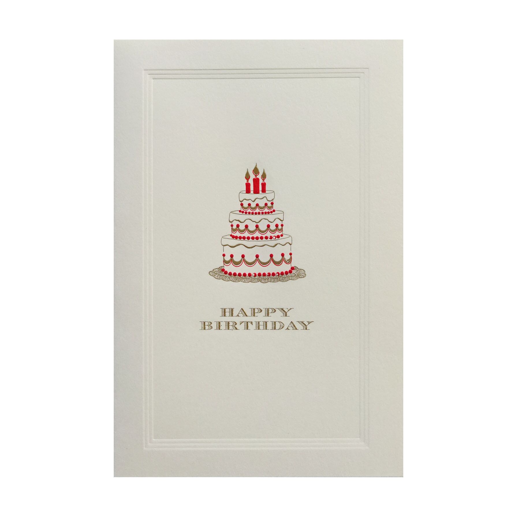 HAPPY BIRTHDAYカード ベルギー製 [FIRST CARDS] 銅版印刷 5311