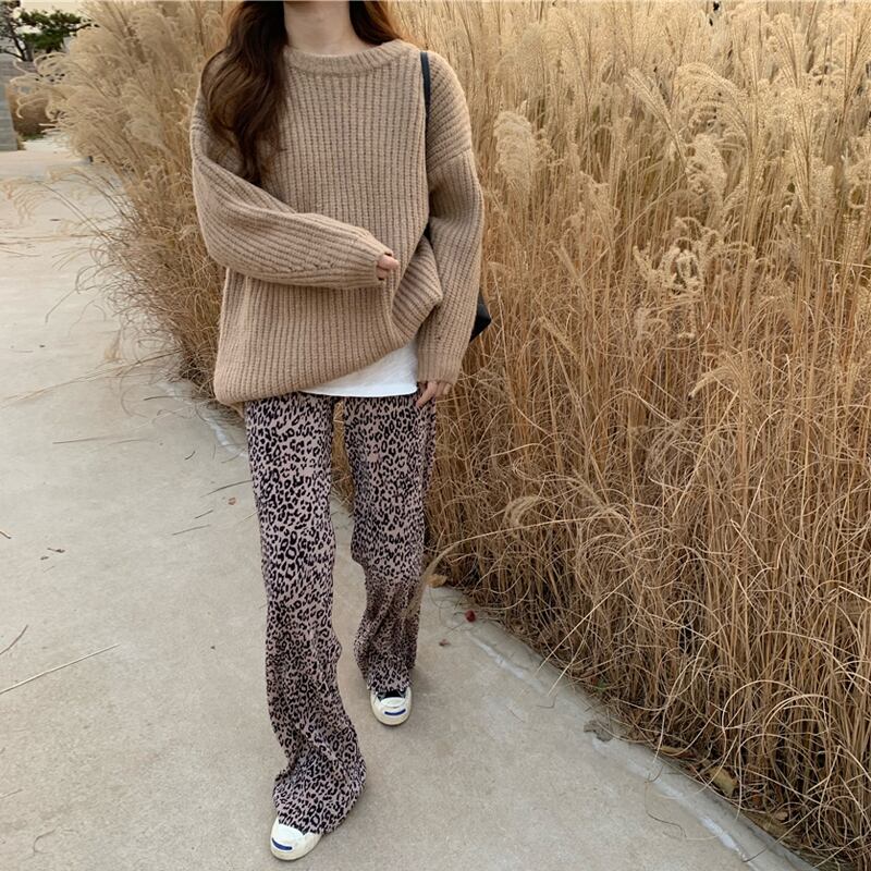 セーター ウィンタールーズラウンドネックプルオーバー トップス ロング 冬物 Oネック ブラックストロベリース45647232749