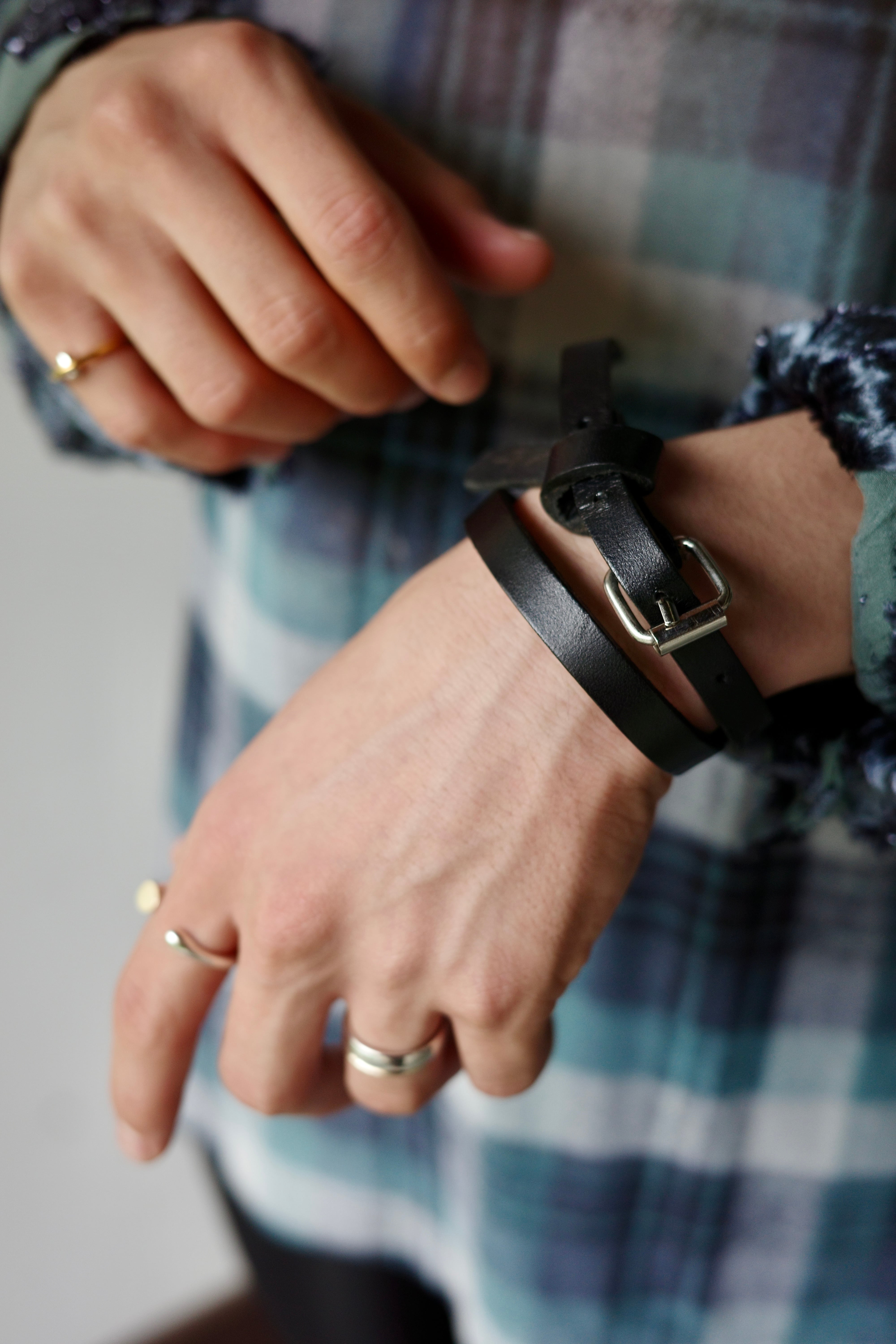 Marina Yee “ORIGAMI BRACELET” MARINA YEE【”ORIGAMI” BRACELET -Black-】 | lloomm