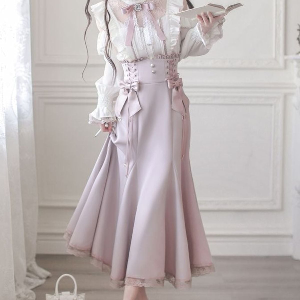 量産型ロングスカートセットアップ：トップス(ピンクver.) | Maiden's Rêve