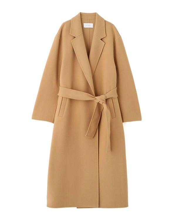 【美品】24AW エトレトウキョウ ダブルブレストウールコート ベージュ M ETRE TOKYO（エトレトウキョウ） コート アウター ダブルブレスト