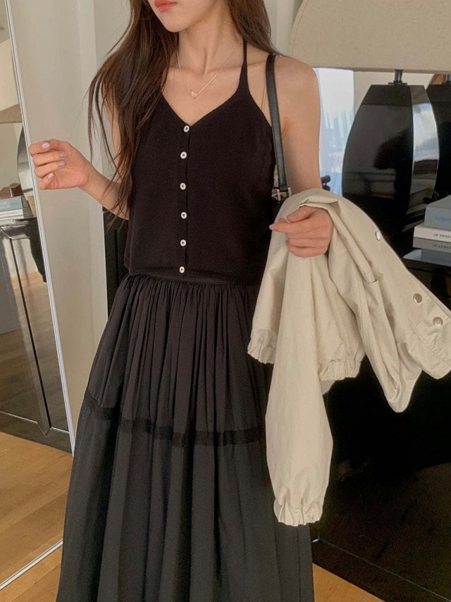 (予約) miel / Newing skirt 2color