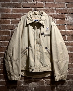 【Caka act3】“PIERO GUIDI” Leather Piping Vintage Short Blouson Jacket