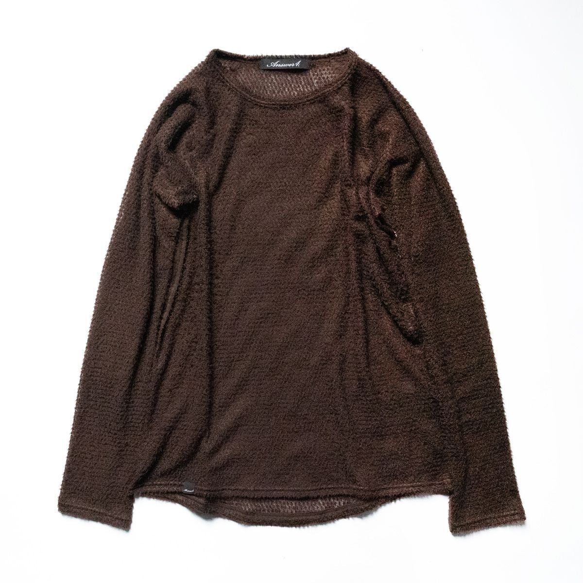 Answer4 Alpha®︎ Direct Long Sleeve Tshirt Answer4 / Alpha Direct Long Sleeve Tshirt（Brown） | 道がまっすぐ