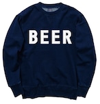 BEER ロゴプリントスウェット デニム