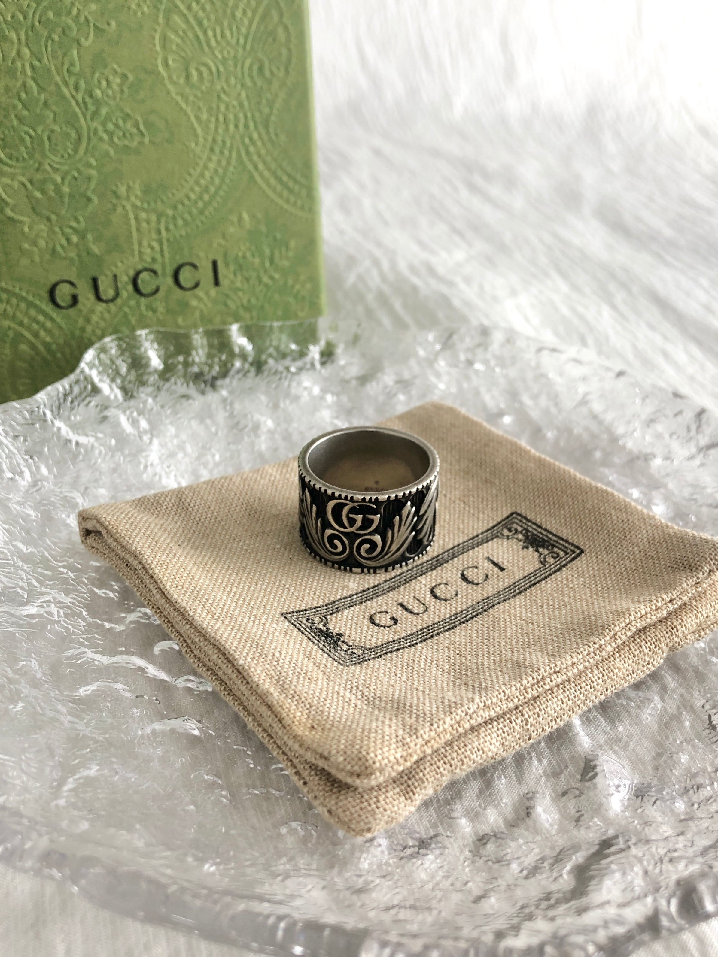 GUCCI グッチ 指輪 リング シルバー インターロッキング 925