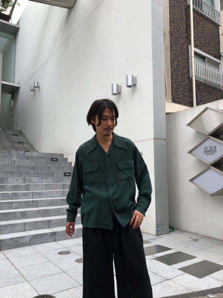 CAMPUS] Vintage Rayon Gabardine Shirt [1950s-] Vintage Rayon