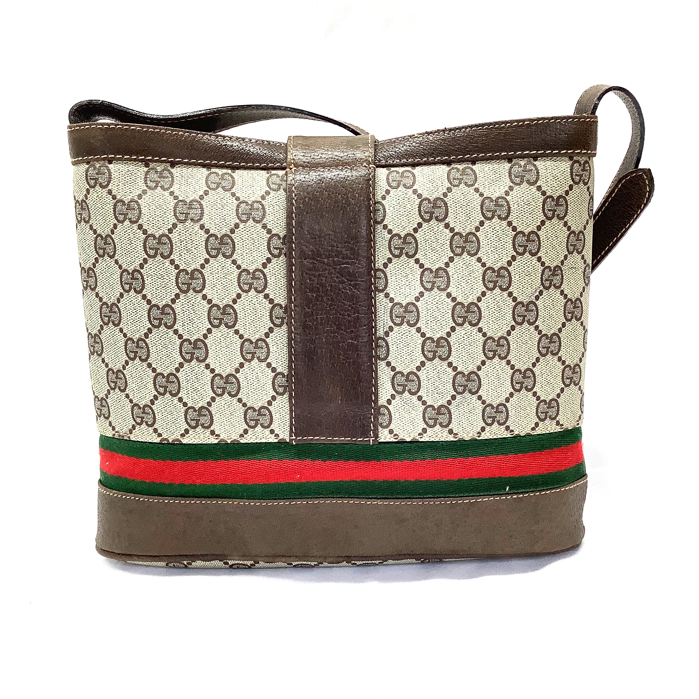 OLD GUCCI GG柄 シェリーライン ショルダーバッグ / グッチ オールドグッチ （2052）