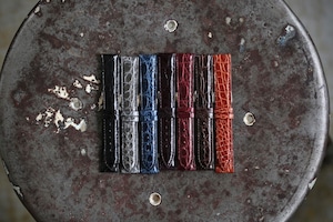 【MORELLATO】AMADEUS‐アマデウス‐ カイマン(腹ワニ) レザーストラップ ブラック/ダークブルー/ダークグレー/ダークブラウン/ワイン/バーガンディー/ゴールドブラウン