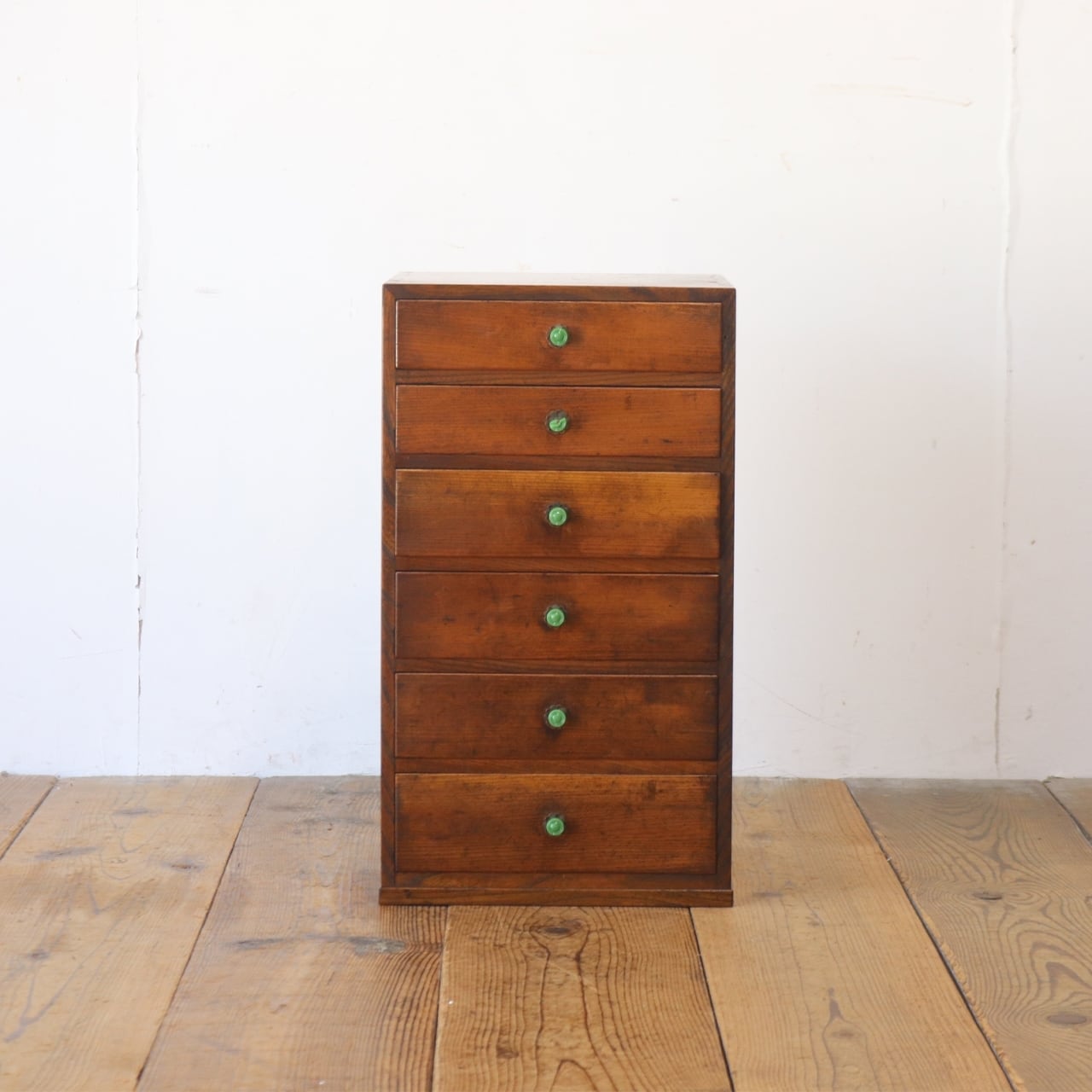 レトロ 卓上 小引き出し 抽斗 6杯 収納 小物入れ レターケース A4 木製 ヴィンテージ/PJT21146