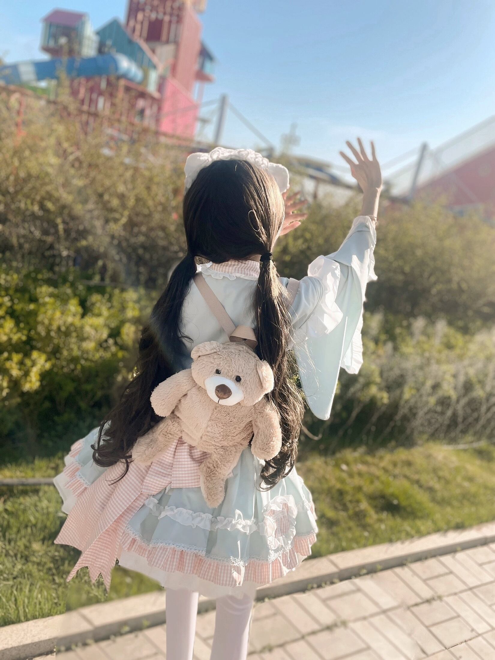 ナース風ロリータ・甘かわ和風メイドワンピース | cosucosuco