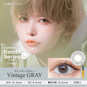 エンジェルカラー ヴィンテージ ワンデー(AngelColor Vintage 1day)《Vintage GRAY》ヴィンテージグレー[10枚入り]