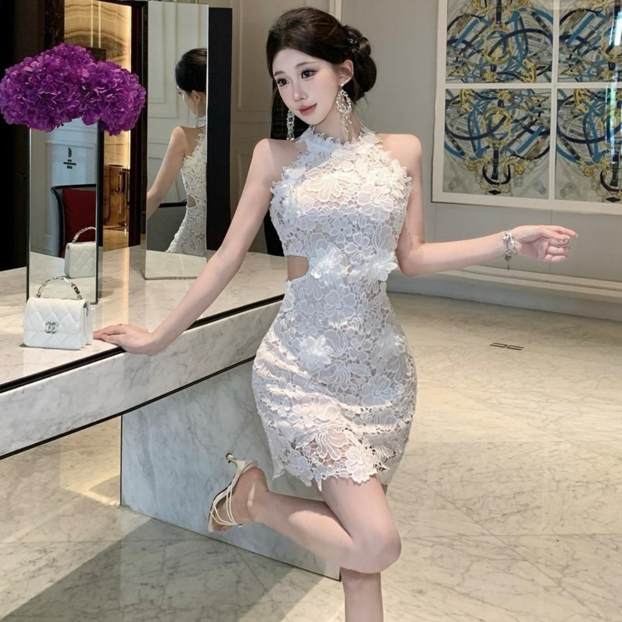 dress】ホルターネックレースワンピース RH6222 | BeautyYouStyle