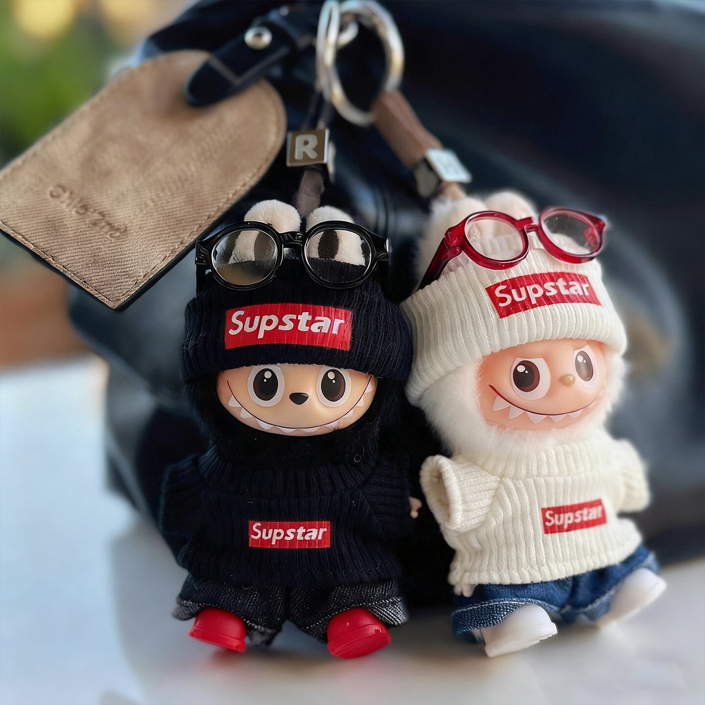 可愛さとクールさ両立！ラブブ 4.0 10cm 5点ニットコーデ 伸縮性あり